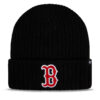 Шапка 47 Brand MLB Boston Red Sox Thick Cord Logo 47 B-THCCK02ACE-BK Черен цвят на ниска цена