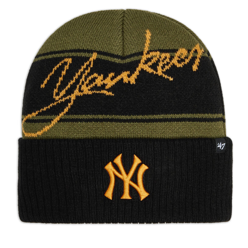 Шапка 47 Brand MLB New York Yankees Italic '47 B-ITALC17ACE-SW Кафяв цвят на ниска цена