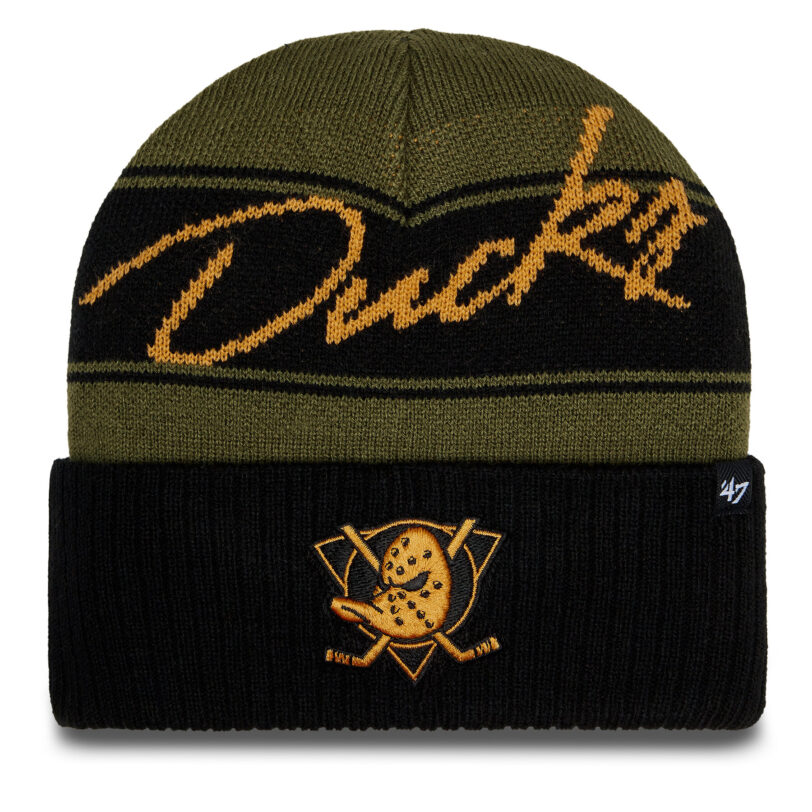 Шапка 47 Brand NHL Anaheim Ducks Italic '47 H-ITALC25ACE-SW Кафяв цвят на ниска цена