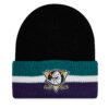 Шапка 47 Brand NHL Anaheim Ducks Split Cuff 47 H-SPLCC25ACE-BK Черен цвят на ниска цена
