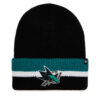 Шапка 47 Brand NHL San Jose Sharks Split Cuff 47 H-SPLCC22ACE-BK Черен цвят на ниска цена
