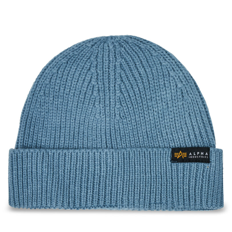 Шапка Alpha Industries Dockers Beanie 138905 Син цвят на ниска цена
