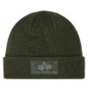 Шапка Alpha Industries VLC 118943 Зелен цвят на ниска цена
