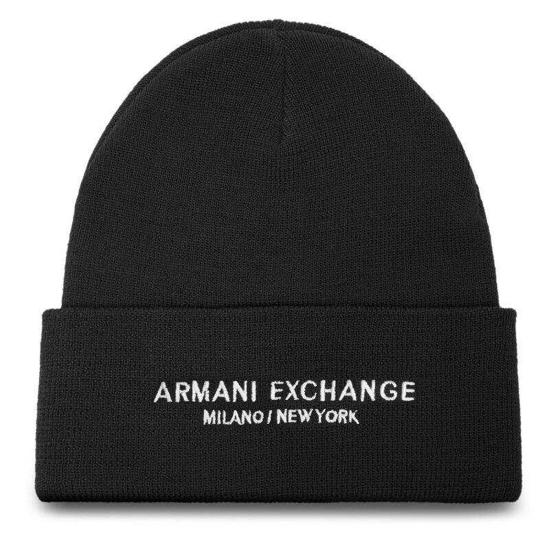 Шапка Armani Exchange XM001637 AF16950 UC001 Черен цвят на ниска цена