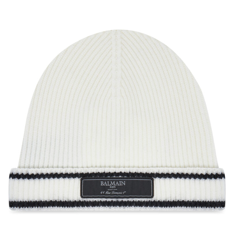 Шапка Balmain BV0P67-Z2359 Бял цвят на ниска цена