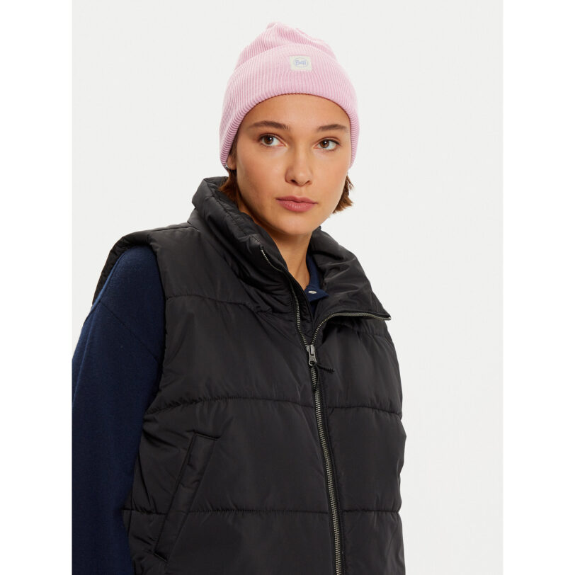 Шапка Buff Crossknit Beanie Camelia 132891.519.10 Розов цвят на ниска цена