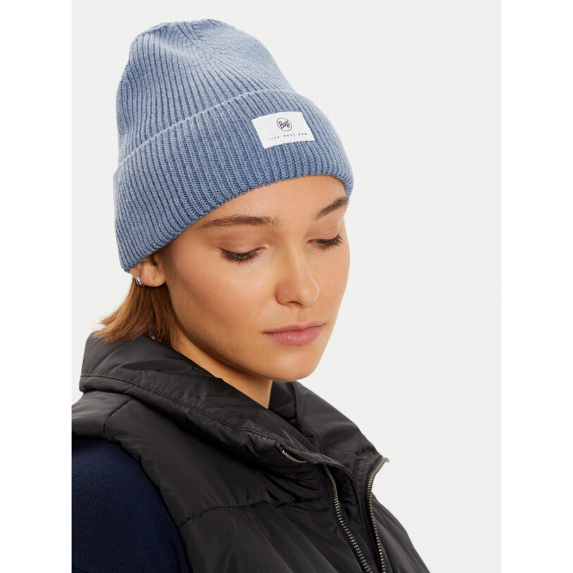 Шапка Buff Knitted Beanie Drisk 132330.761.10 Син цвят на ниска цена
