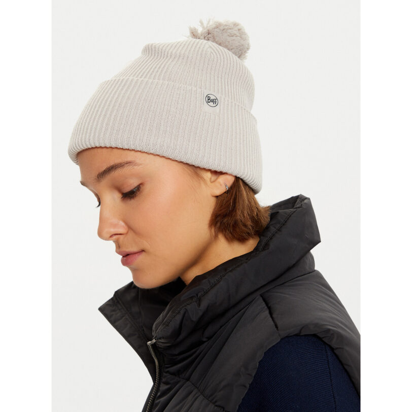 Шапка Buff Knitted Beanie Renvi 134479.954.10 Сив цвят на ниска цена