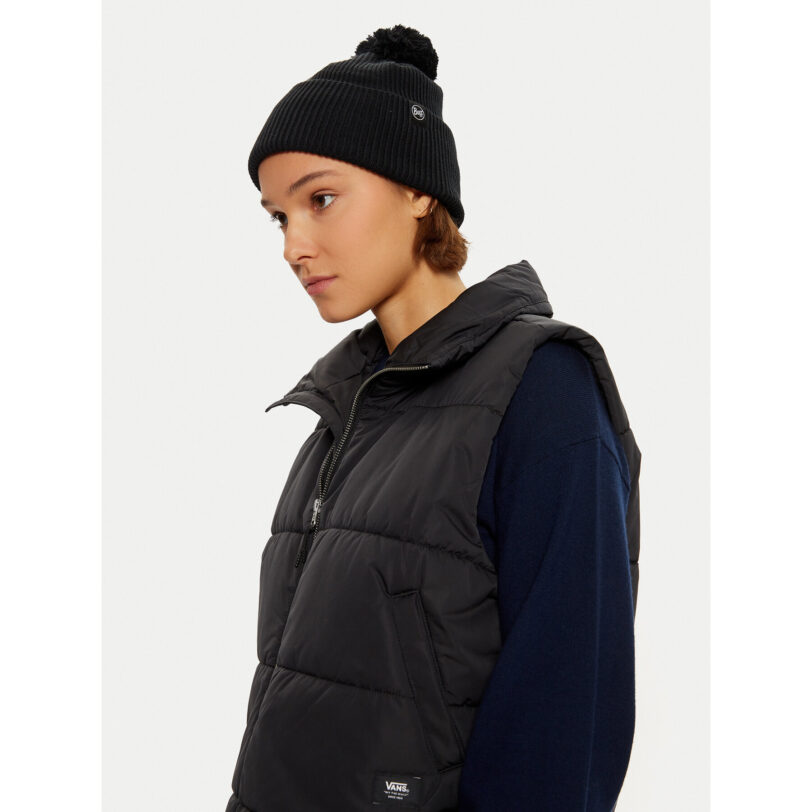 Шапка Buff Knitted Beanie Renvi 134479.999.10 Черен цвят на ниска цена