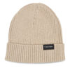 Шапка Calvin Klein Classic Cotton Rib Beanie K50K510982 Бежов цвят на ниска цена