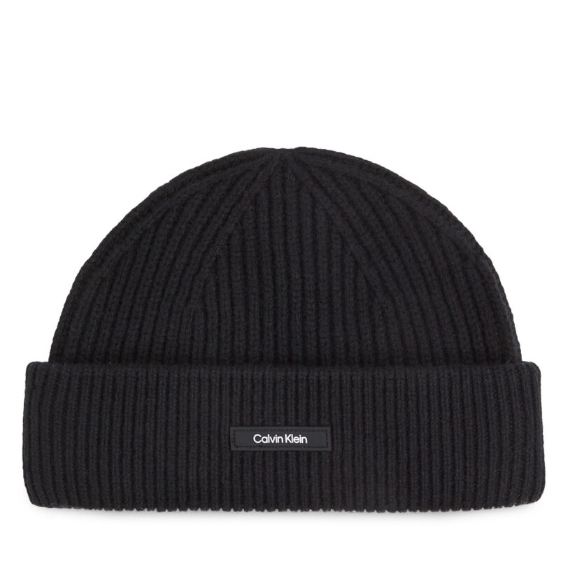 Шапка Calvin Klein Docker K50K512360 Черен цвят на ниска цена