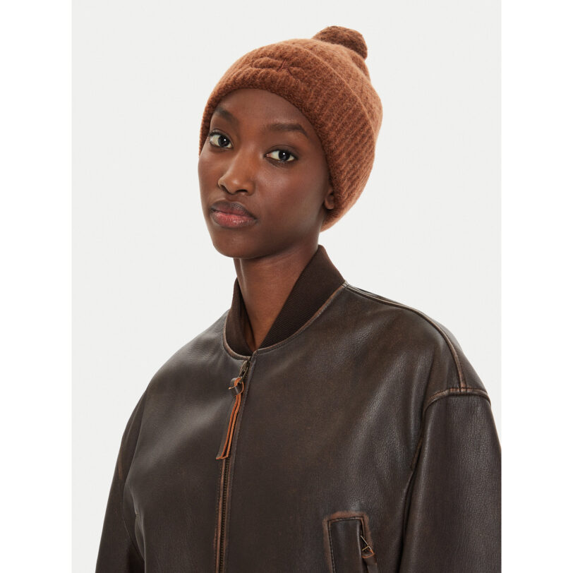 Шапка Calvin Klein Embroidery Airy K60K612586 Кафяв цвят на ниска цена