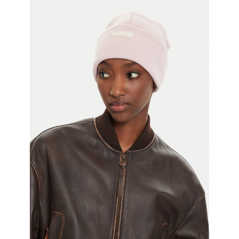Шапка Calvin Klein Inst Patch Beanie K60K612322 Розов цвят на ниска цена