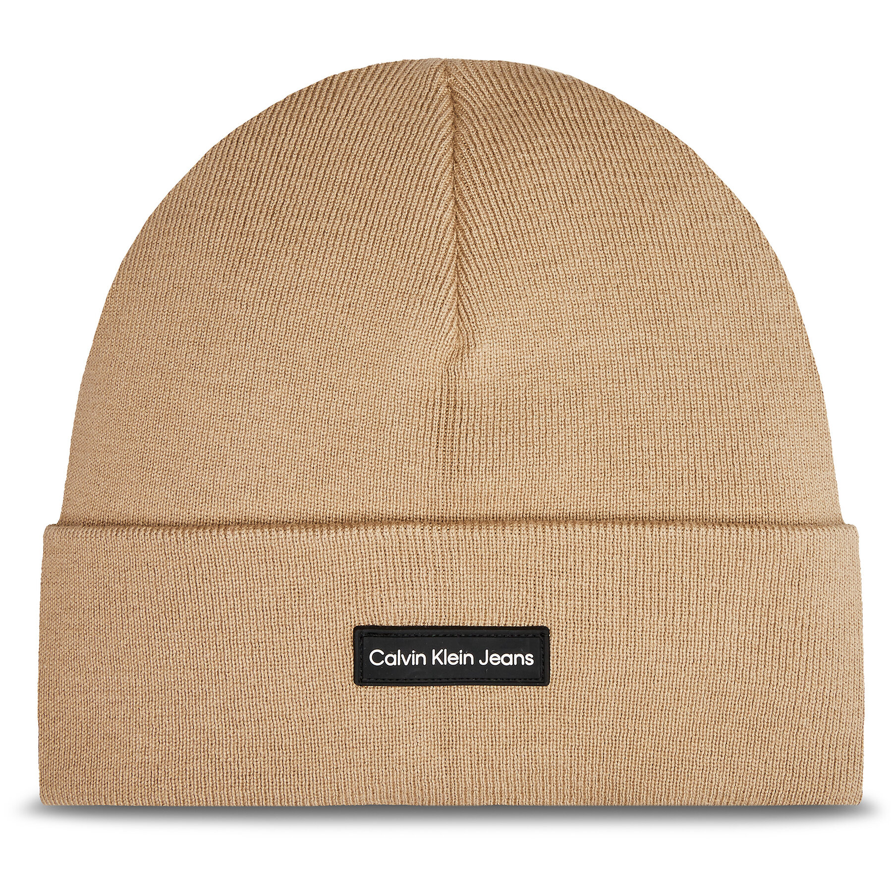 Шапка Calvin Klein Inst Patch K50K512142 Бежов цвят на ниска цена