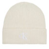 Шапка Calvin Klein Jeans Thick Embroidery Beanie K60K612321 Екрю цвят на ниска цена