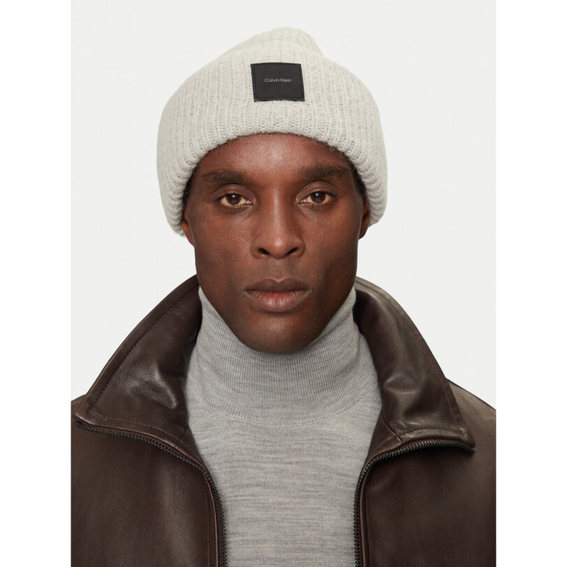 Шапка Calvin Klein K50K512357 Сив цвят на ниска цена
