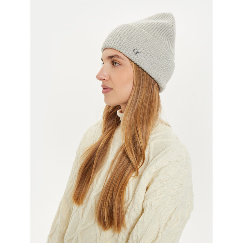 Шапка Calvin Klein K60K612592 Сив цвят на ниска цена
