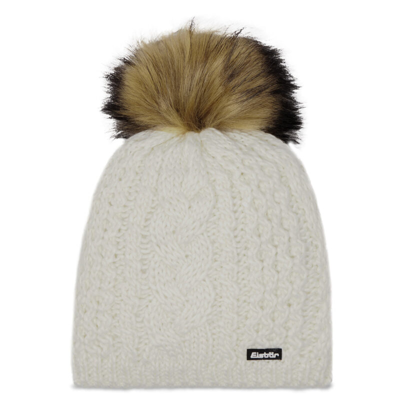 Шапка Eisbär Afra Lux 80111 Екрю цвят на ниска цена