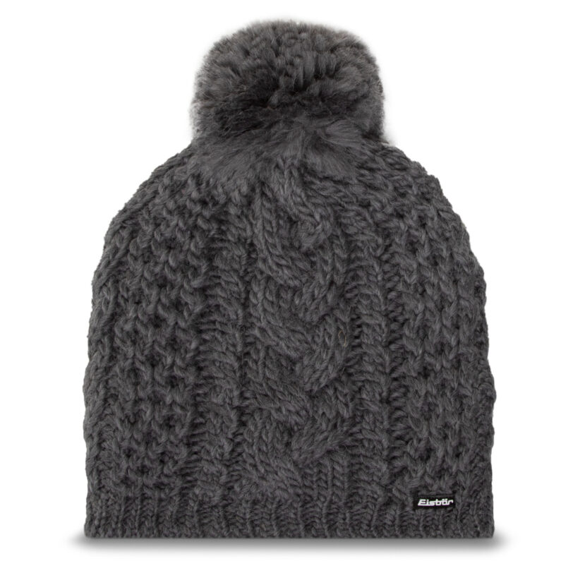 Шапка Eisbär Afra Pompn 75039 Сив цвят на ниска цена