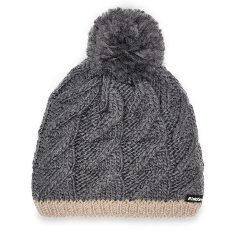 Шапка Eisbär Asteria Pompon 77075 733 Сребрист цвят на ниска цена