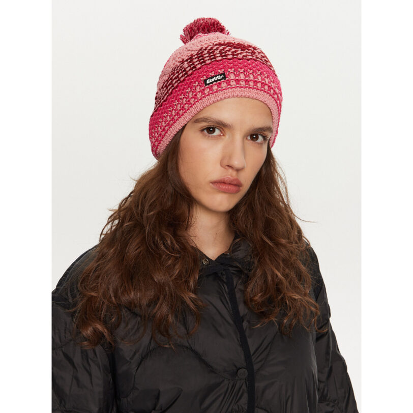 Шапка Eisbär Brock Pompon 30759 450 Червен цвят на ниска цена