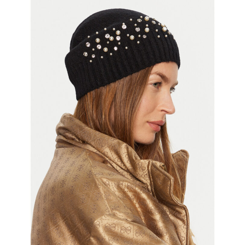 Шапка Guess 4BGZ00 5786Z Черен цвят на ниска цена