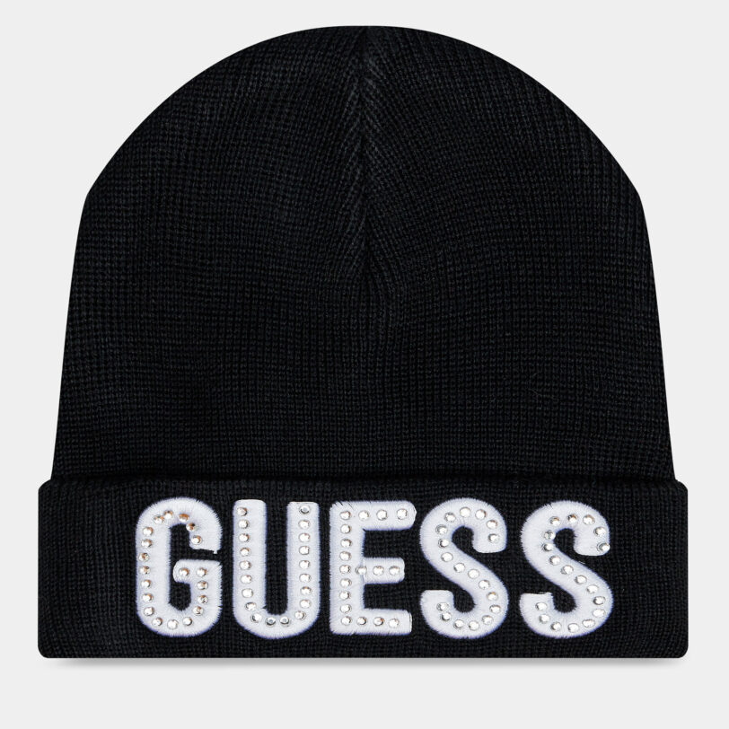 Шапка Guess A0BZ01 Z2QQ0 Черен цвят на ниска цена