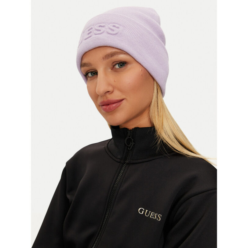 Шапка Guess AW5179 POL01 Виолетов цвят на ниска цена