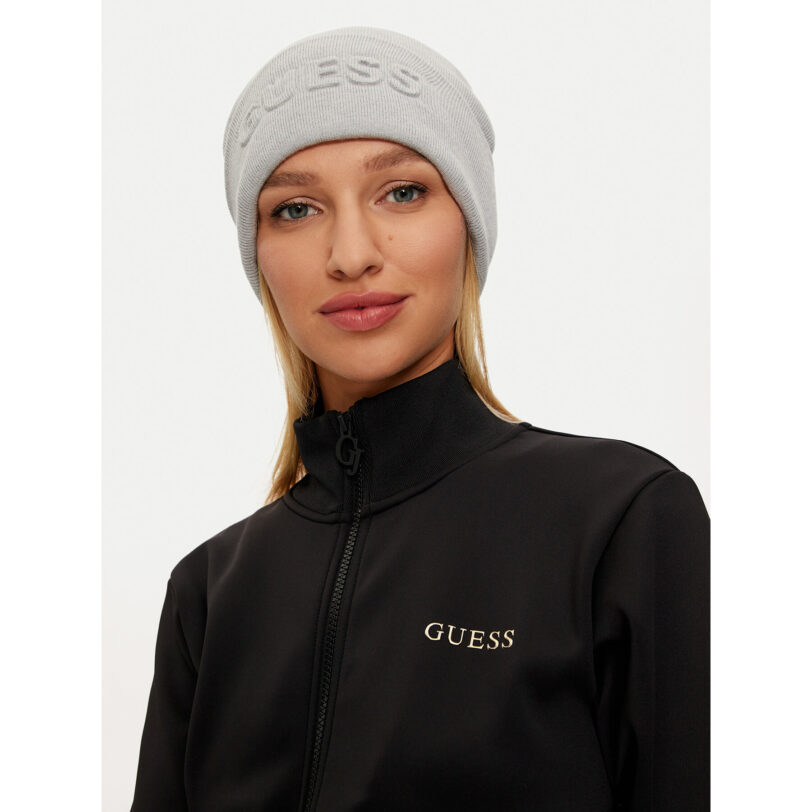 Шапка Guess AW5179 POL01 Сив цвят на ниска цена