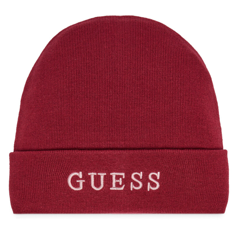 Шапка Guess AW5189 POL01 Бордо цвят на ниска цена