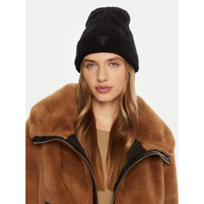 Шапка Guess AW5210 POL01 Черен цвят на ниска цена