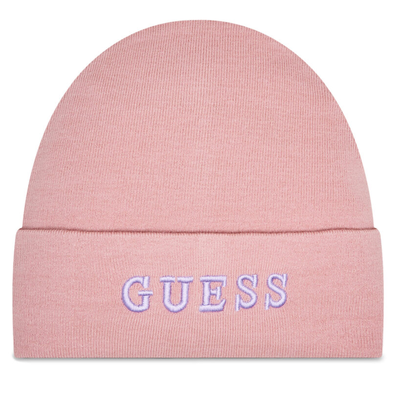 Шапка Guess AW9251 WOL01 Розов цвят на ниска цена