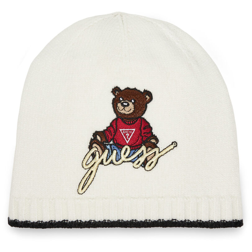 Шапка Guess H4BZ09 Z2QP0 Бял цвят на ниска цена