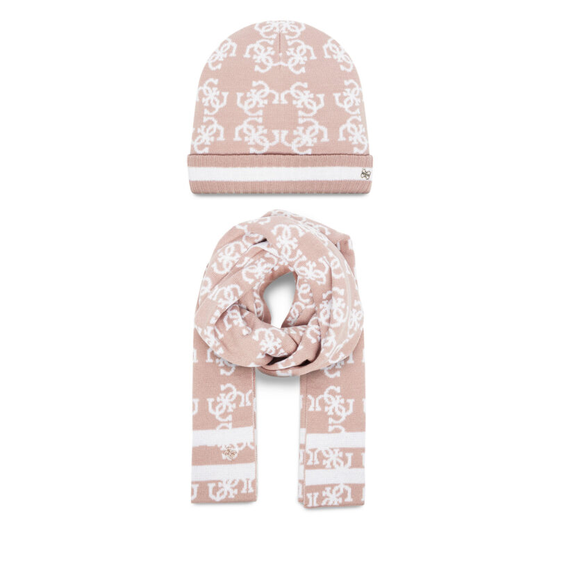 Шапка Guess J4BZ04 Z3H40 Розов цвят на ниска цена