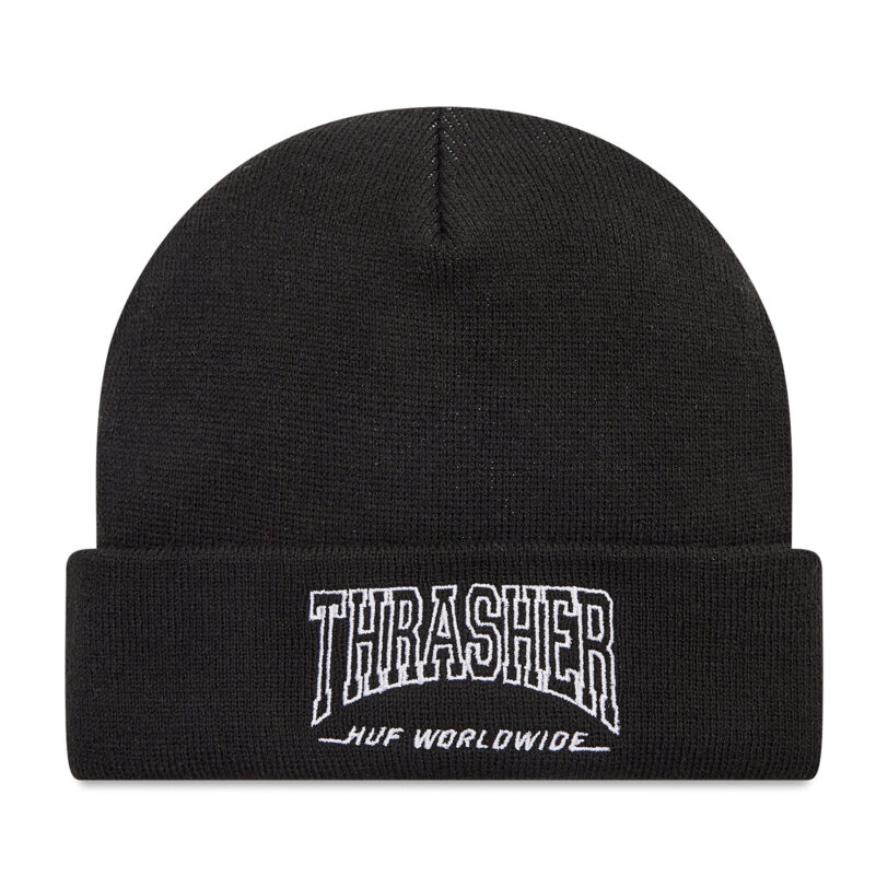 Шапка HUF Field Crew Beanie BN00133 Черен цвят на ниска цена