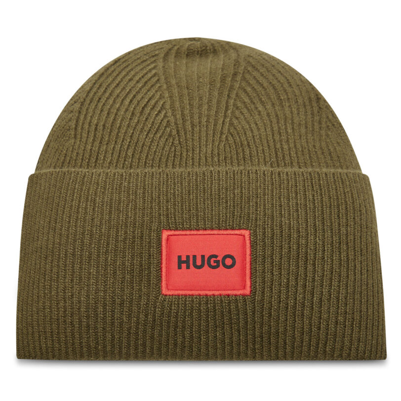Шапка Hugo Xaff 50496011 Зелен цвят на ниска цена