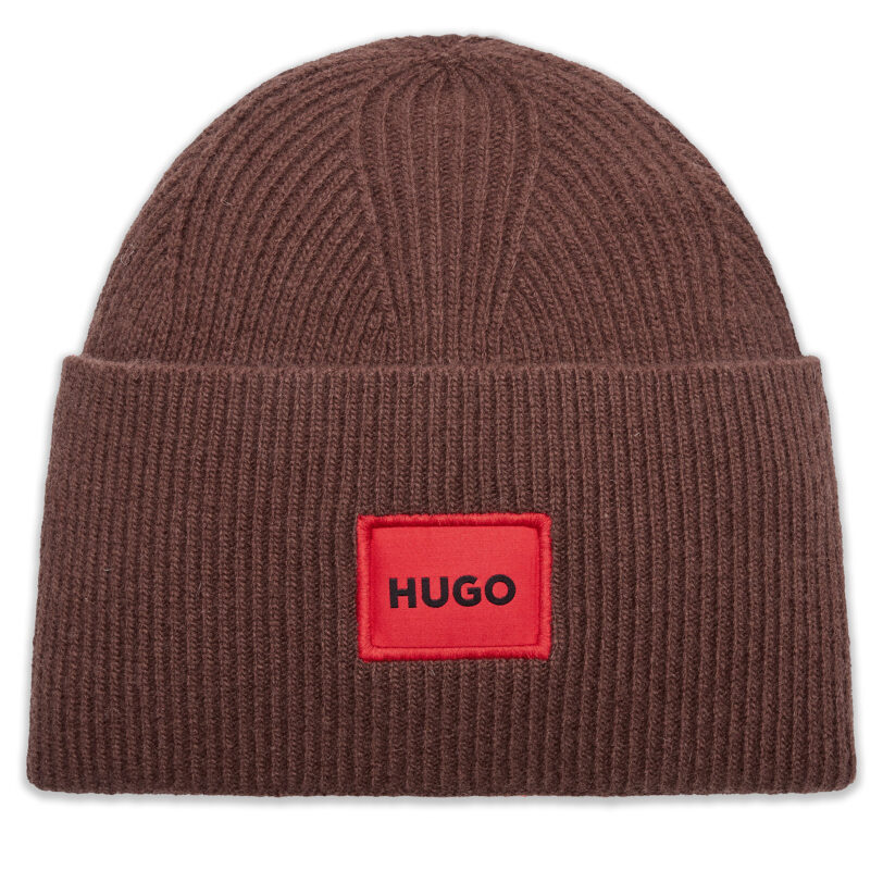 Шапка Hugo Xaff 50496011 Кафяв цвят на ниска цена