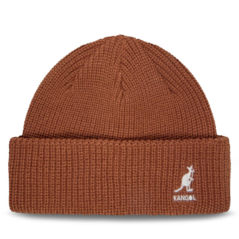 Шапка Kangol Cardinal 2 Way Beanie K3454 Кафяв цвят на ниска цена