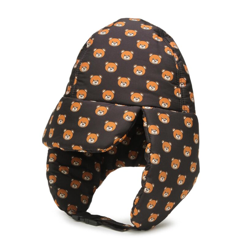 Шапка MOSCHINO 65363 0M2129 Черен цвят на ниска цена