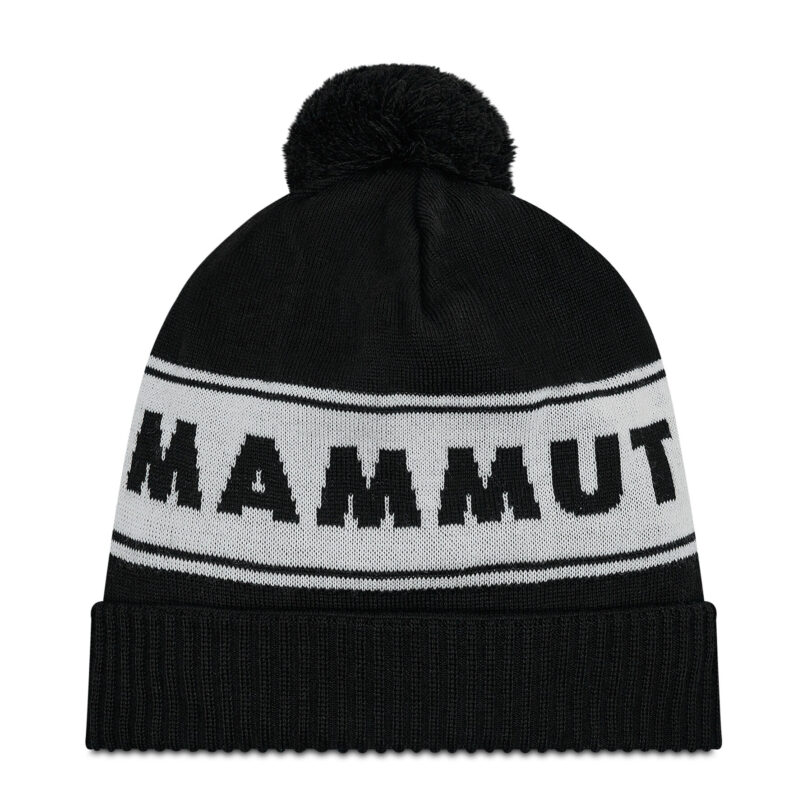 Шапка Mammut Peaks Beanie 1191-01100-0047-1 Черен цвят на ниска цена