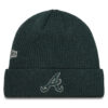 Шапка New Era Atlanta Braves World Series Patch Cuff Knit Beanie 60580730 Зелен цвят на ниска цена