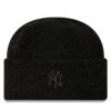 Шапка New Era Borg New York Yankees Cuff Knit Beanie 60580757 Черен цвят на ниска цена