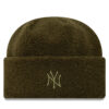 Шапка New Era Borg New York Yankees Cuff Knit Beanie 60580758 Зелен цвят на ниска цена