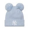 Шапка New Era Double Pom Bea 60565276 Светлосиньо цвят на ниска цена