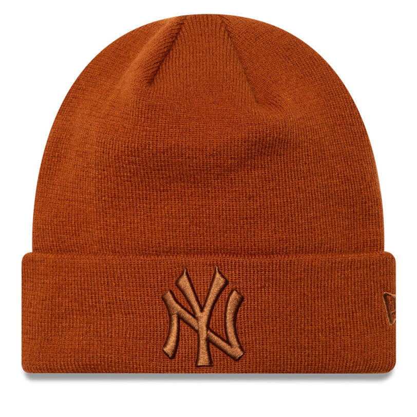 Шапка New Era League Essential 60580735 Кафяв цвят на ниска цена
