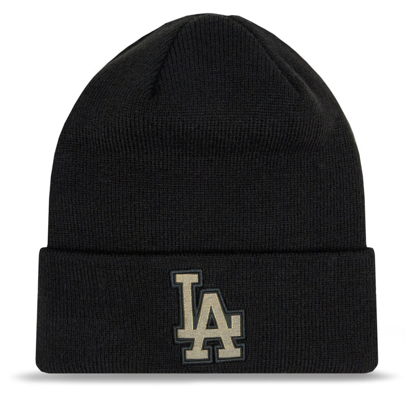 Шапка New Era Metallic Badge La Dodgers 60364349 Черен цвят на ниска цена