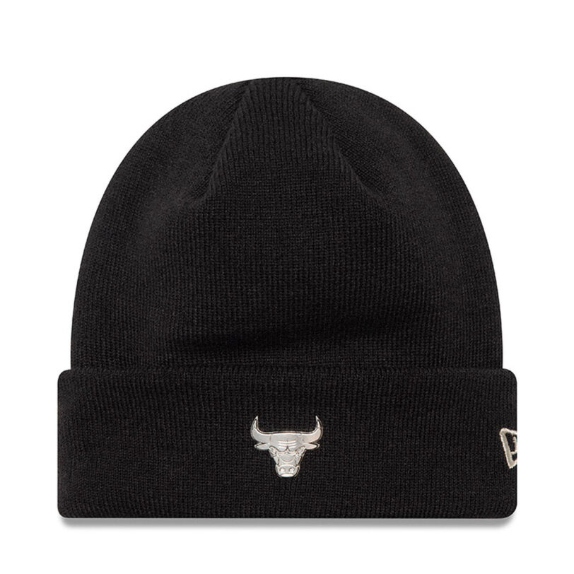 Шапка New Era Metallic Cuff Beani 60565216 Черен цвят на ниска цена