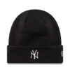 Шапка New Era Metallic Cuff Beani Черен цвят на ниска цена