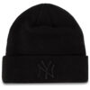Шапка New Era Mlb Essential Cuff Osfm 12122729 Черен цвят на ниска цена