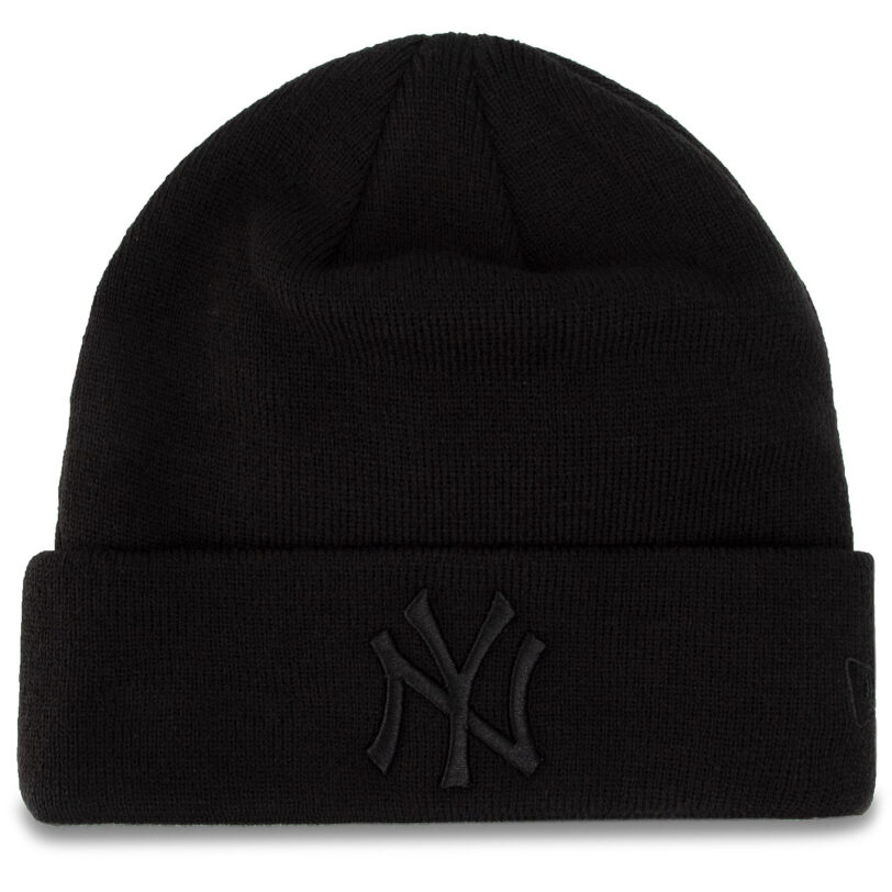Шапка New Era Mlb Essential Cuff Osfm 12122729 Черен цвят на ниска цена